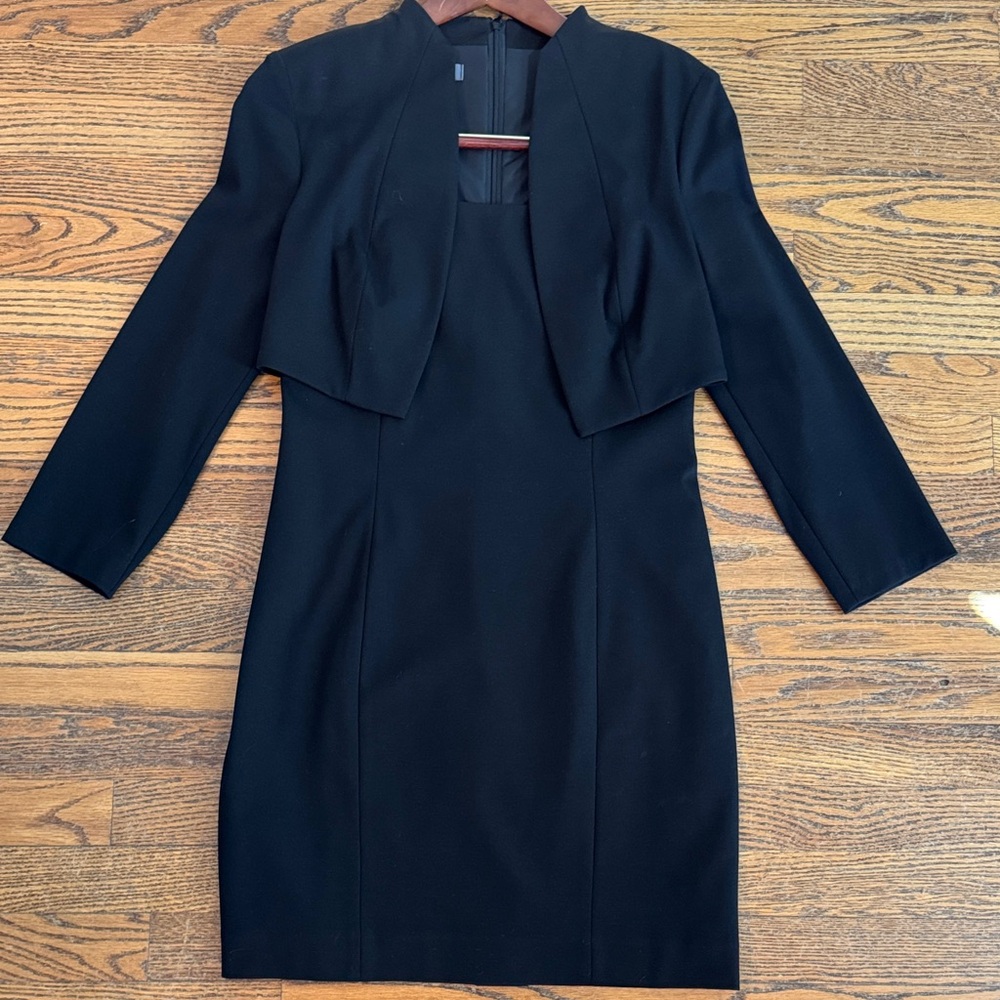 Basler Classic Black Long Sleeve Dress